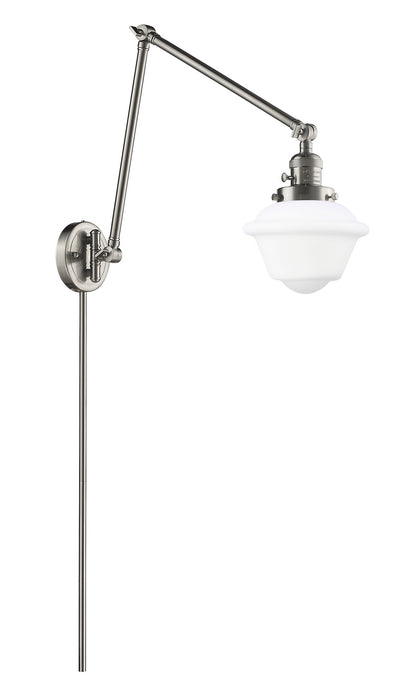 Innovations 238-SN-G531 One Light Swing Arm Lamp, Brushed Satin Nickel