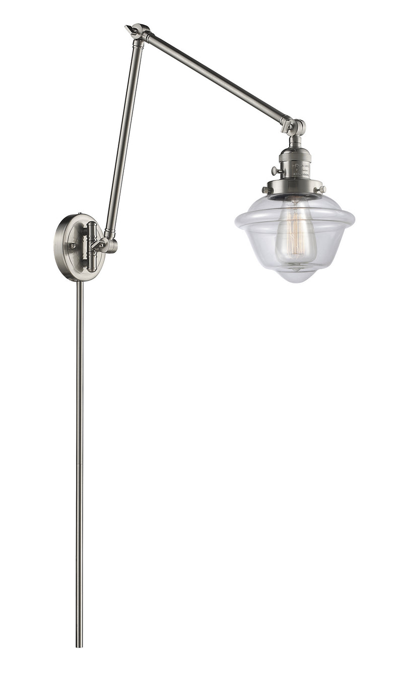 Innovations 238-SN-G532 One Light Swing Arm Lamp, Brushed Satin Nickel