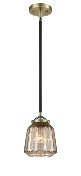 Innovations 284-1S-BAB-G146 One Light Mini Pendant, Black Antique Brass
