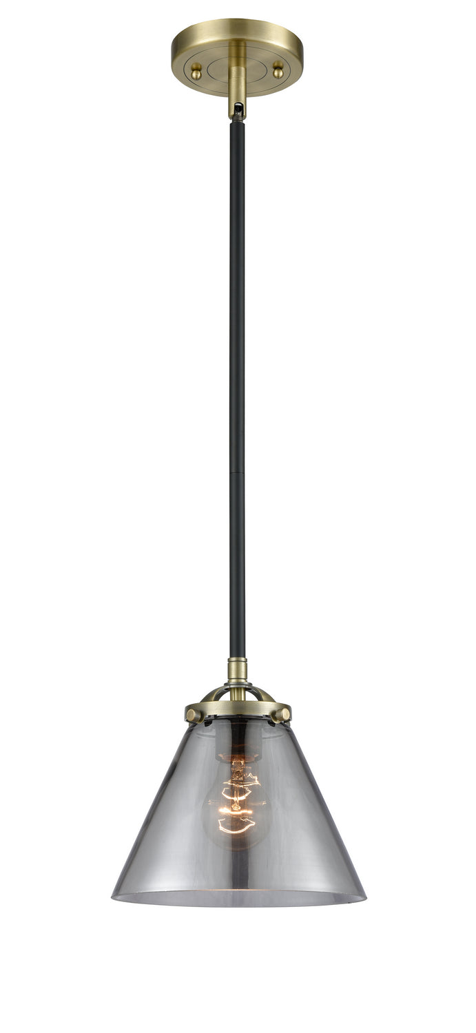 Innovations 284-1S-BAB-G43 One Light Mini Pendant, Black Antique Brass