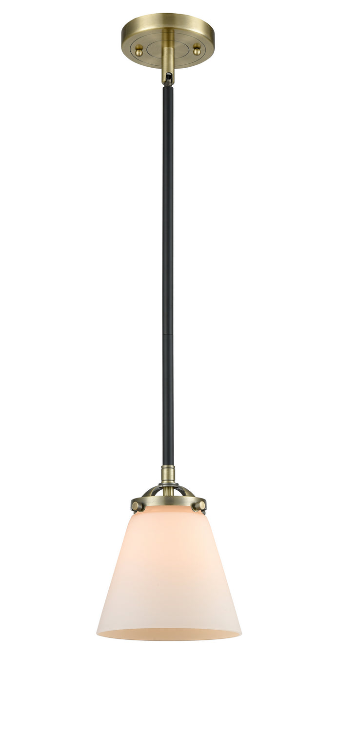 Innovations 284-1S-BAB-G61 One Light Mini Pendant, Black Antique Brass