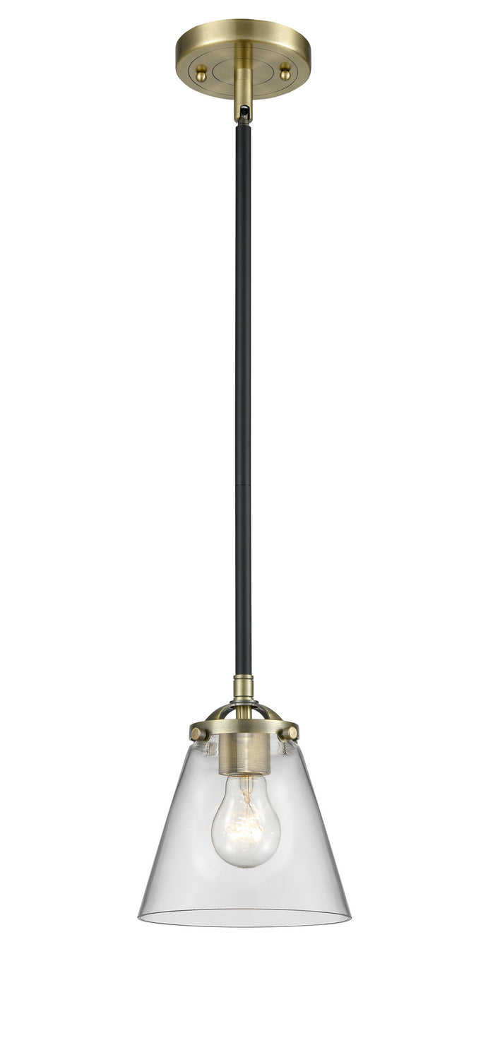 Innovations 284-1S-BAB-G62 One Light Mini Pendant, Black Antique Brass
