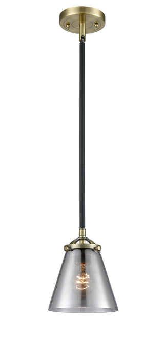 Innovations 284-1S-BAB-G63 One Light Mini Pendant, Black Antique Brass