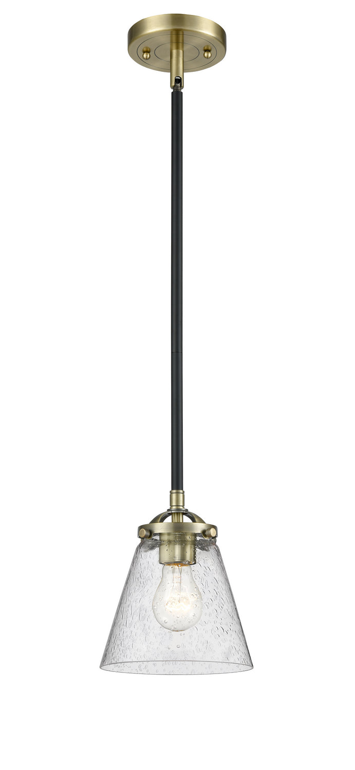 Innovations 284-1S-BAB-G64 One Light Mini Pendant, Black Antique Brass