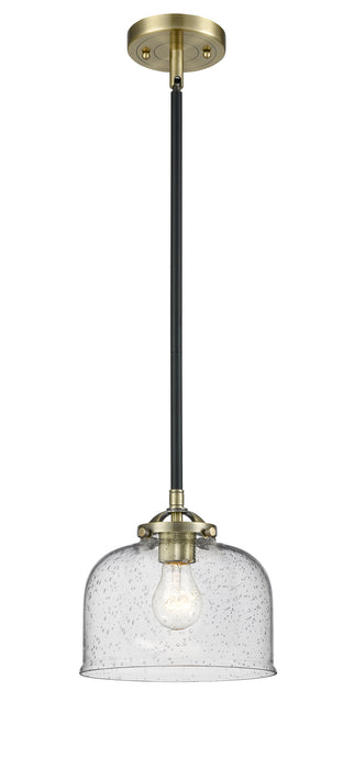 Innovations 284-1S-BAB-G74 One Light Mini Pendant, Black Antique Brass