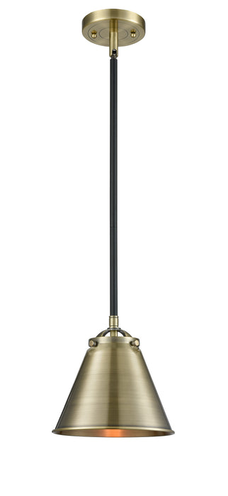 Innovations 284-1S-BAB-M13-AB One Light Mini Pendant, Black Antique Brass