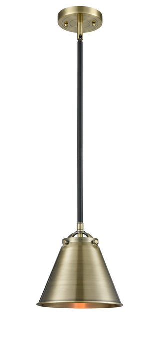 Innovations 284-1S-BAB-M13-AB-LED LED Mini Pendant, Black Antique Brass