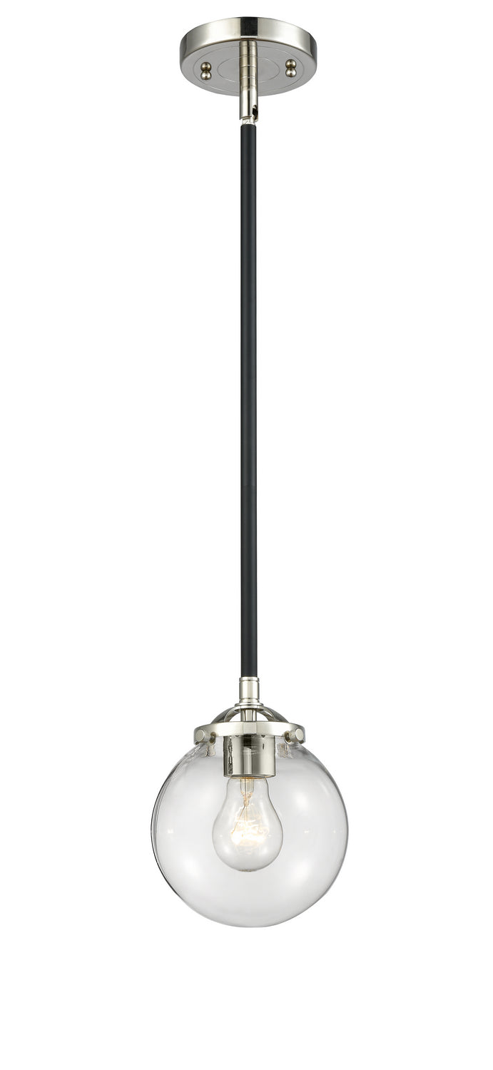 Innovations 284-1S-BPN-G202-6 One Light Mini Pendant, Black Polished Nickel