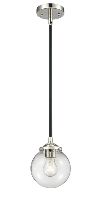 Innovations 284-1S-BPN-G202-6 One Light Mini Pendant, Black Polished Nickel