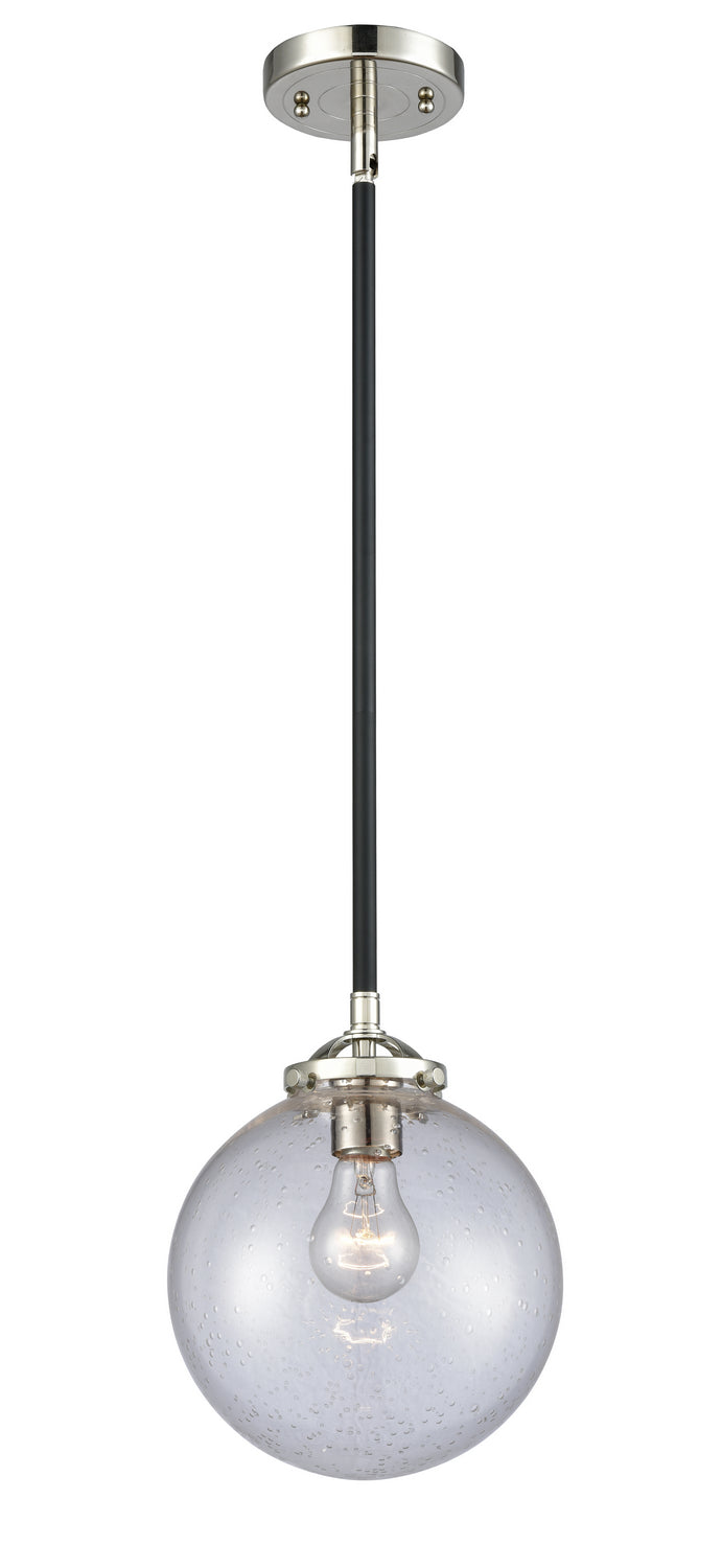 Innovations 284-1S-BPN-G204-8 One Light Mini Pendant, Black Polished Nickel