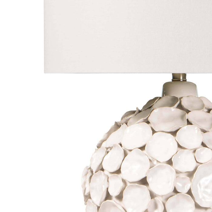 Regina Andrew 13-1366WT One Light Table Lamp, White