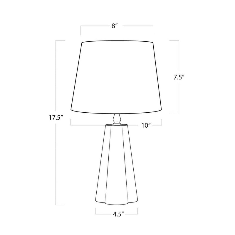 Regina Andrew 13-1461 One Light Table Lamp, Rose