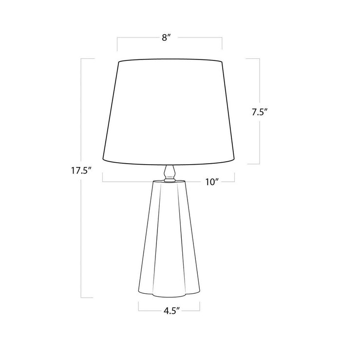 Regina Andrew 13-1461 One Light Table Lamp, Rose