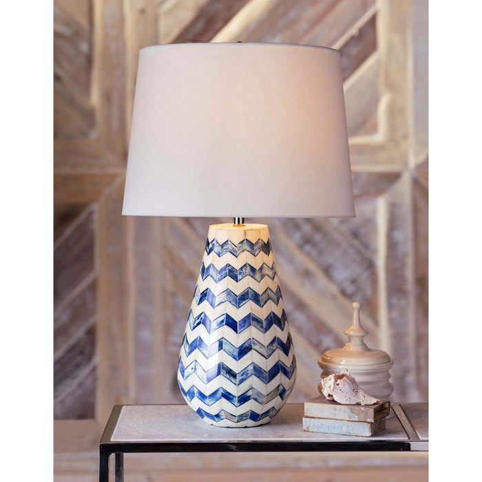 Regina Andrew 13-1463BL One Light Table Lamp, Blue