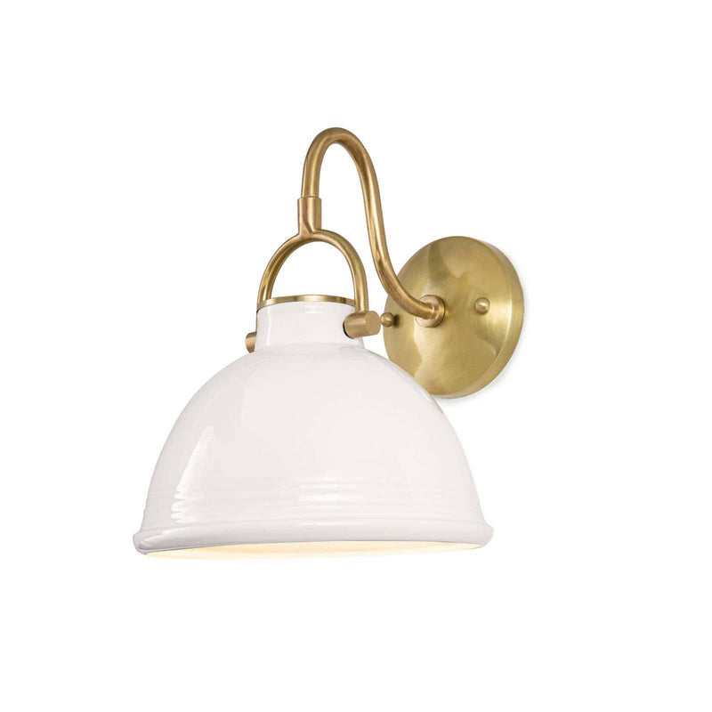 Regina Andrew 15-1124WT One Light Wall Sconce, White