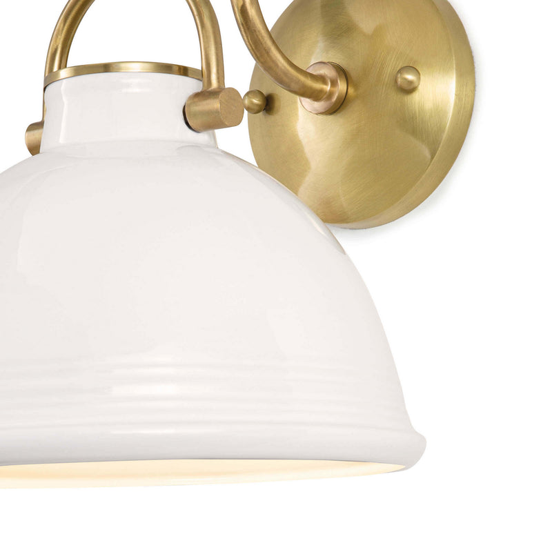 Regina Andrew 15-1124WT One Light Wall Sconce, White