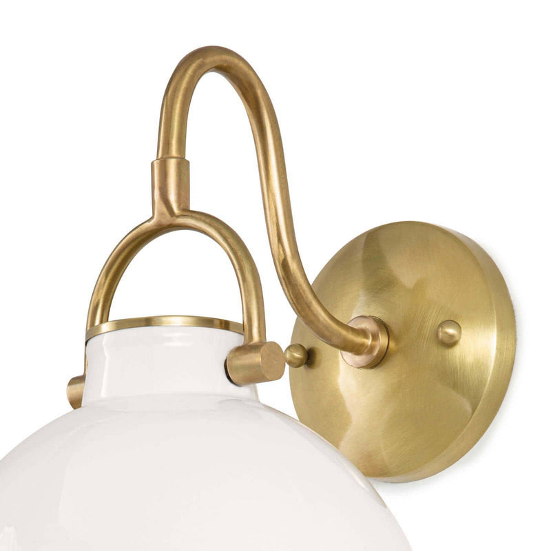 Regina Andrew 15-1124WT One Light Wall Sconce, White
