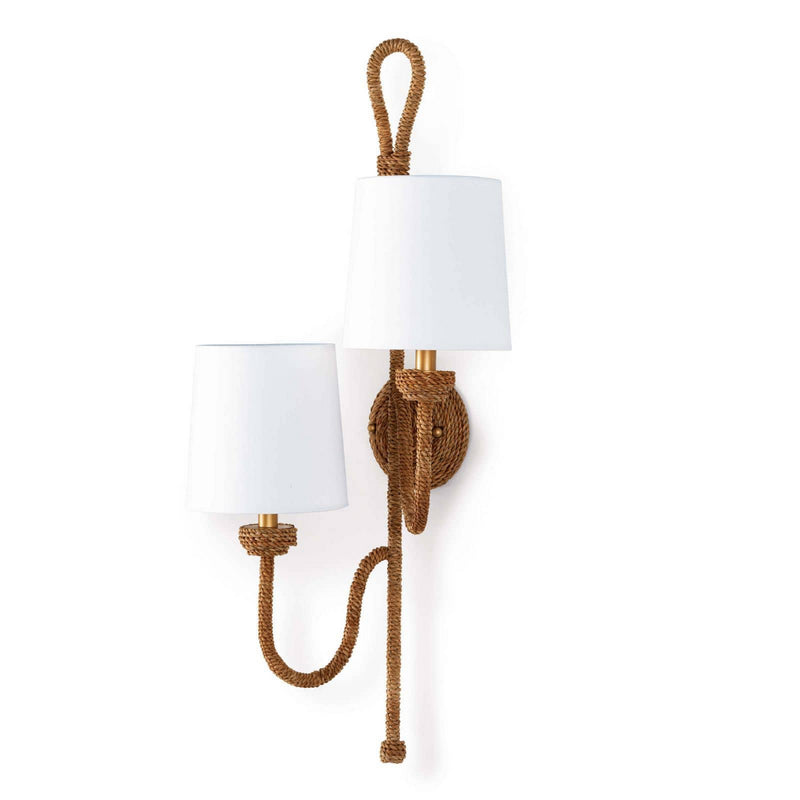 Regina Andrew 15-1125 Two Light Wall Sconce, Natural