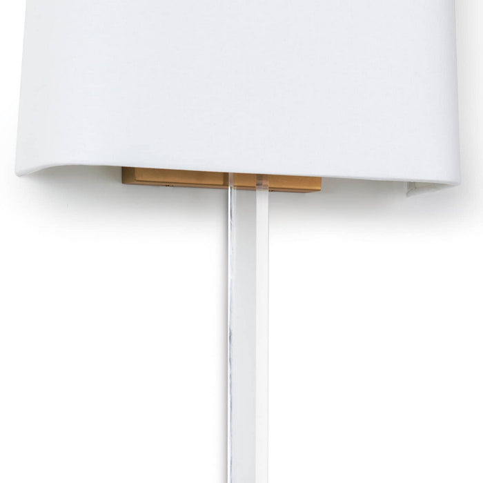 Regina Andrew 15-1133NB Two Light Wall Sconce, Clear