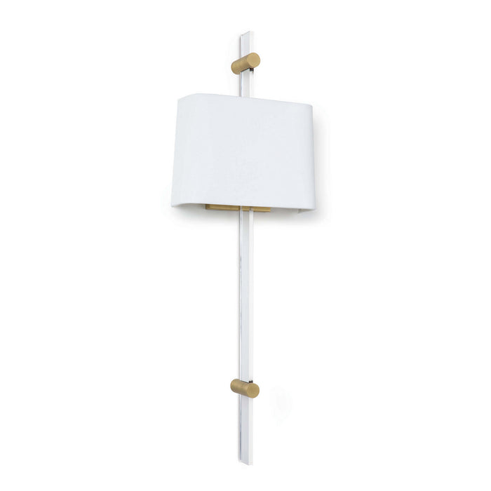Regina Andrew 15-1133NB Two Light Wall Sconce, Clear
