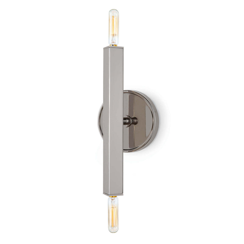 Regina Andrew 15-1138PN Two Light Wall Sconce, Polished Nickel