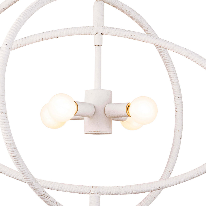 Regina Andrew 16-1216 Four Light Chandelier, White