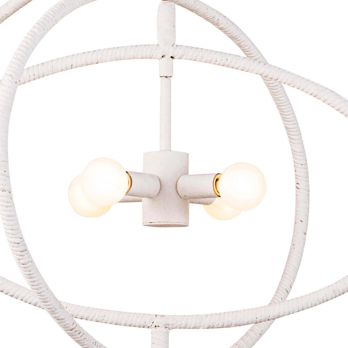 Regina Andrew 16-1216 Four Light Chandelier, White