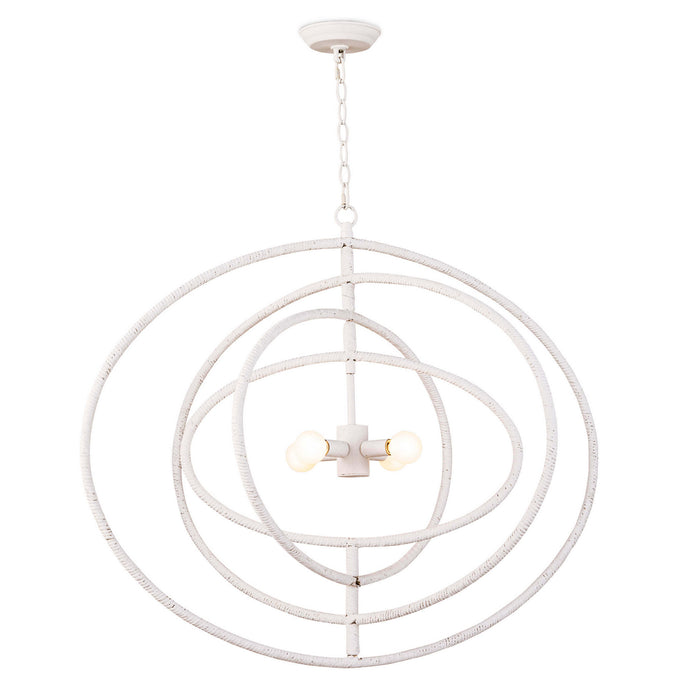 Regina Andrew 16-1216 Four Light Chandelier, White