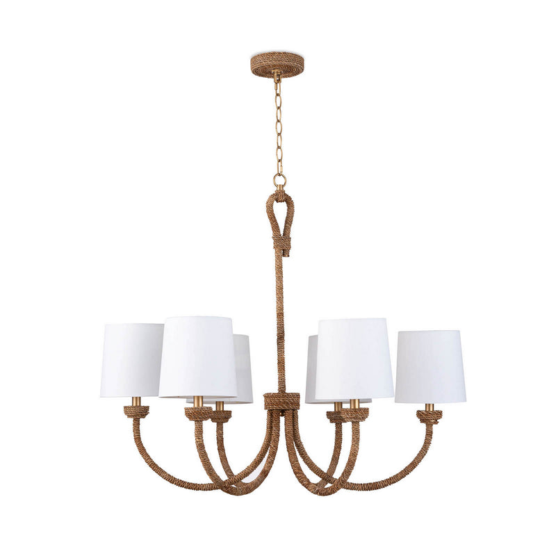 Regina Andrew 16-1272 Six Light Chandelier, Natural