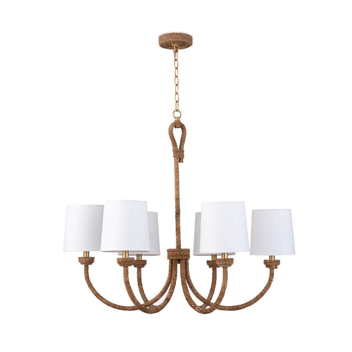 Regina Andrew 16-1272 Six Light Chandelier, Natural