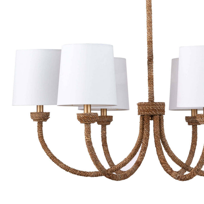 Regina Andrew 16-1272 Six Light Chandelier, Natural
