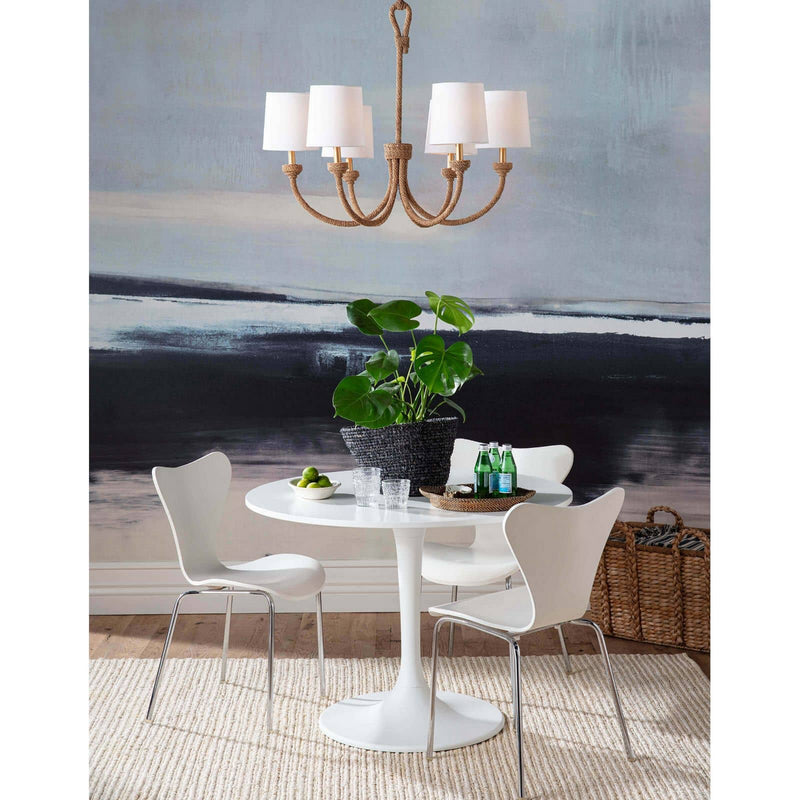 Regina Andrew 16-1272 Six Light Chandelier, Natural