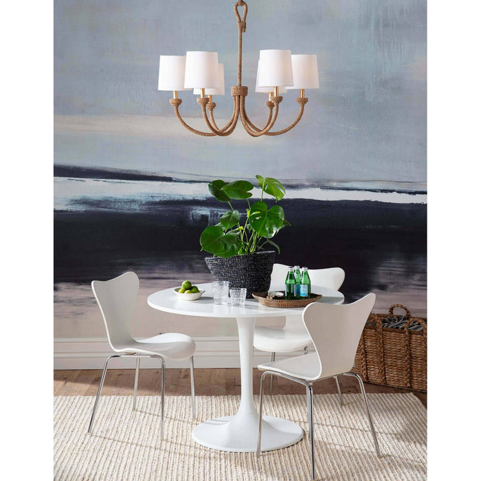 Regina Andrew 16-1272 Six Light Chandelier, Natural