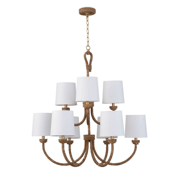 Regina Andrew 16-1273 Nine Light Chandelier, Natural