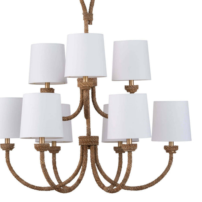 Regina Andrew 16-1273 Nine Light Chandelier, Natural