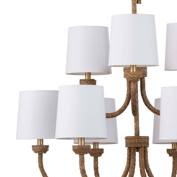 Regina Andrew 16-1273 Nine Light Chandelier, Natural