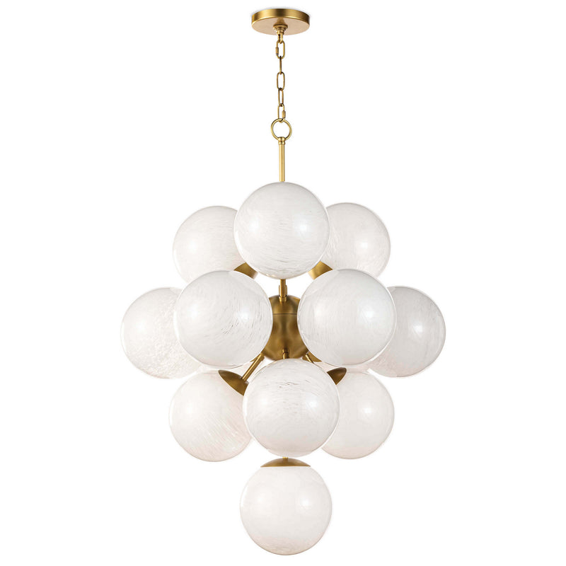 Regina Andrew 16-1278SRLNB 13 Light Chandelier, Natural Brass