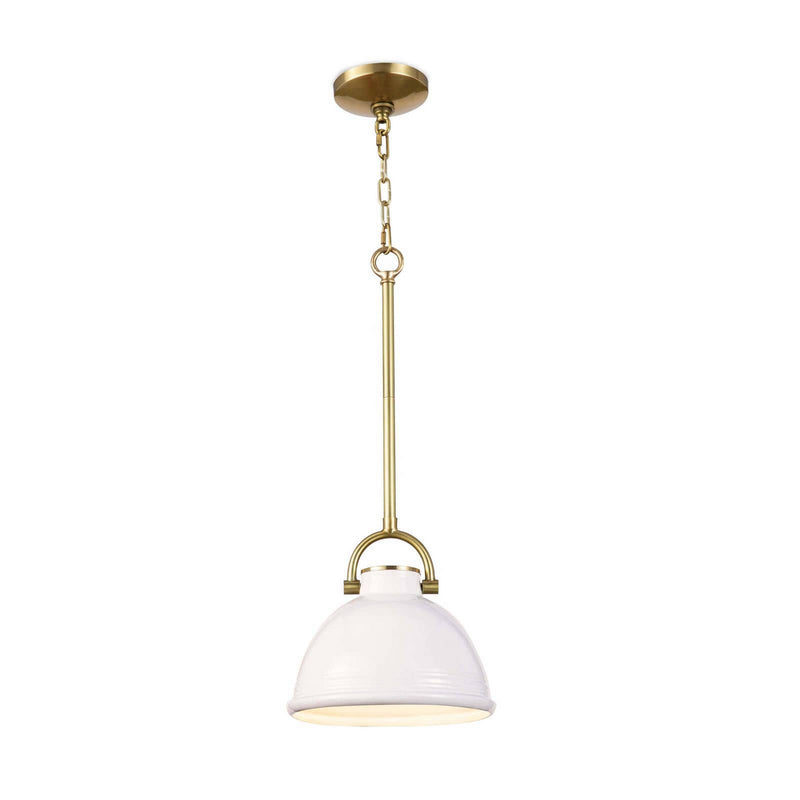 Regina Andrew 16-1288WT One Light Pendant, White