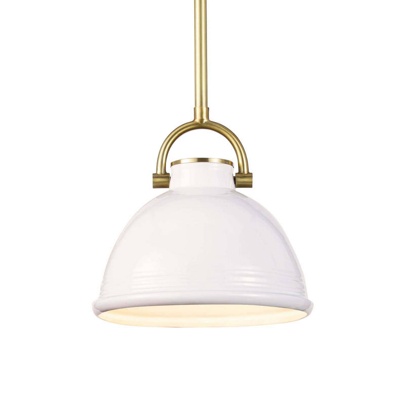 Regina Andrew 16-1288WT One Light Pendant, White
