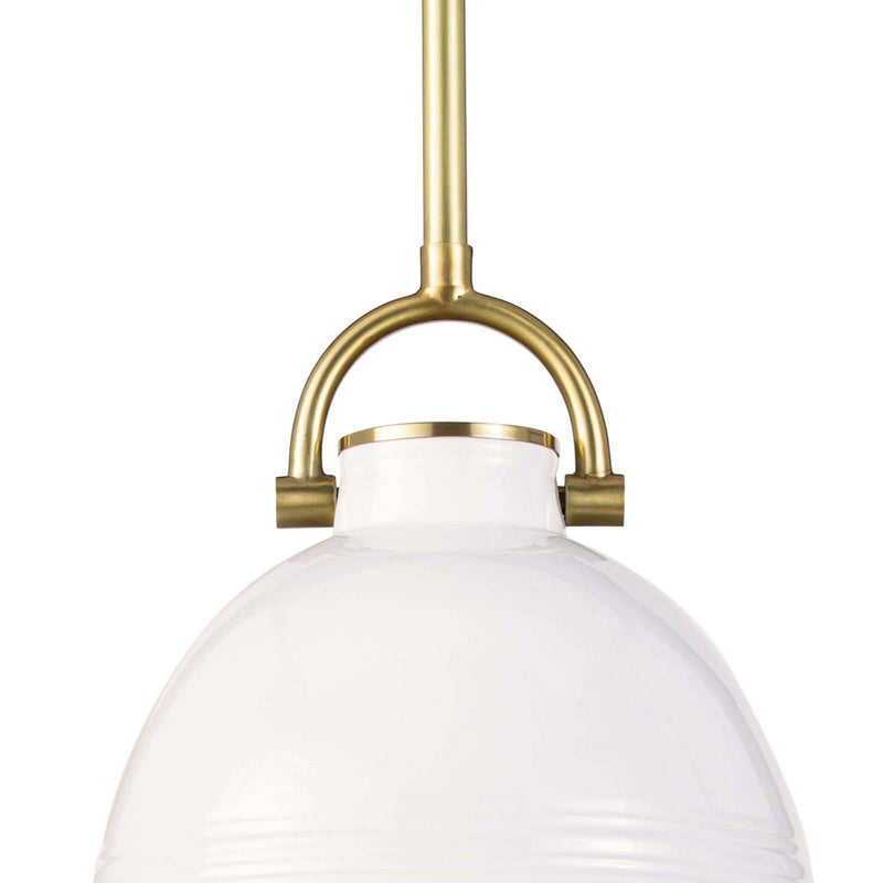 Regina Andrew 16-1288WT One Light Pendant, White