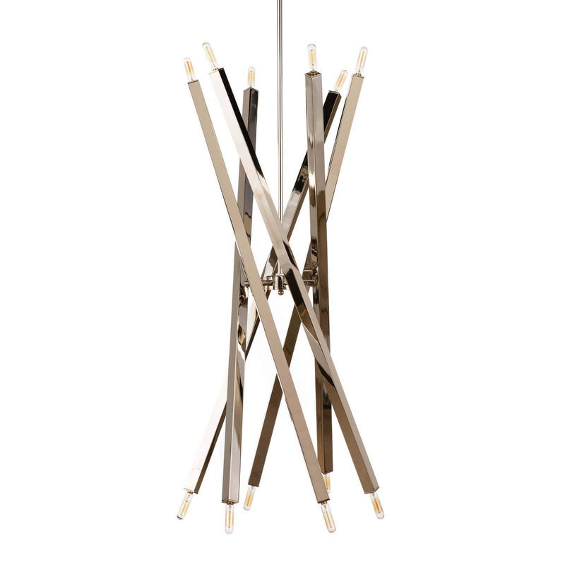 Regina Andrew 16-1289PN 12 Light Chandelier, Polished Nickel