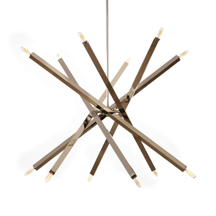 Regina Andrew 16-1289PN 12 Light Chandelier, Polished Nickel