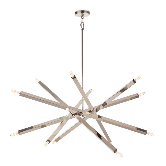 Regina Andrew 16-1289PN 12 Light Chandelier, Polished Nickel