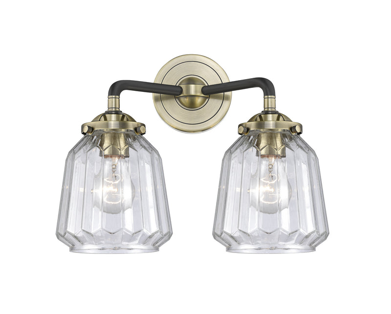 Innovations 284-2W-BAB-G142 Two Light Bath Vanity, Black Antique Brass