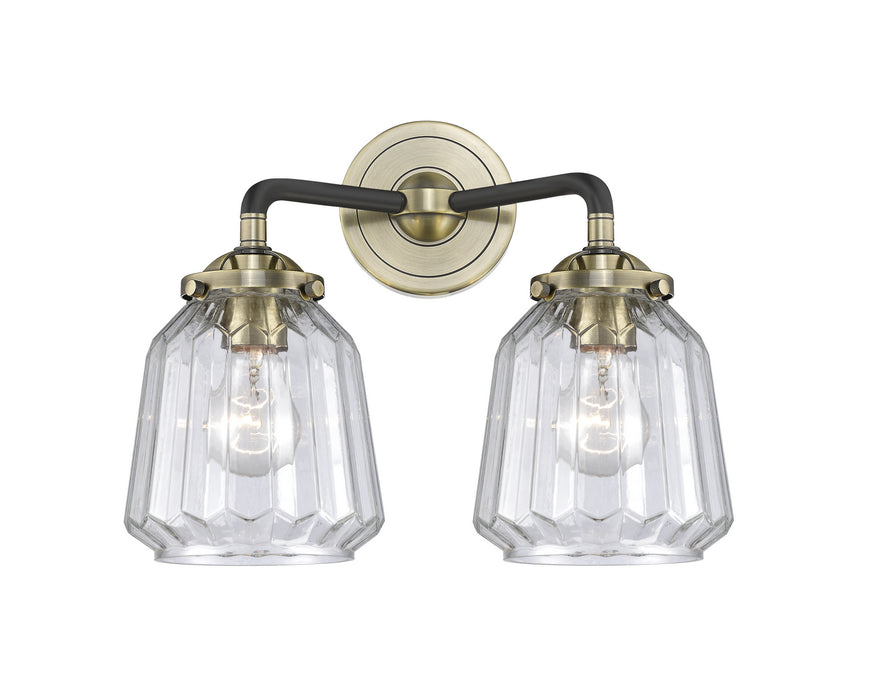 Innovations 284-2W-BAB-G142 Two Light Bath Vanity, Black Antique Brass