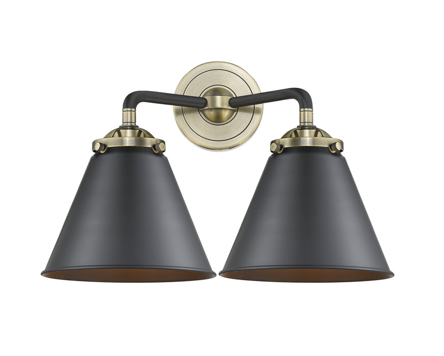 Innovations 284-2W-BAB-M13-BK Two Light Bath Vanity, Black Antique Brass