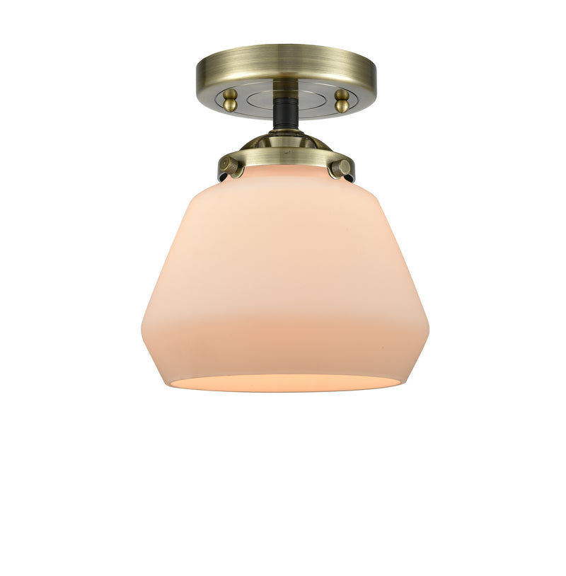 Innovations 284-1C-BAB-G171 One Light Semi-Flush Mount, Black Antique Brass