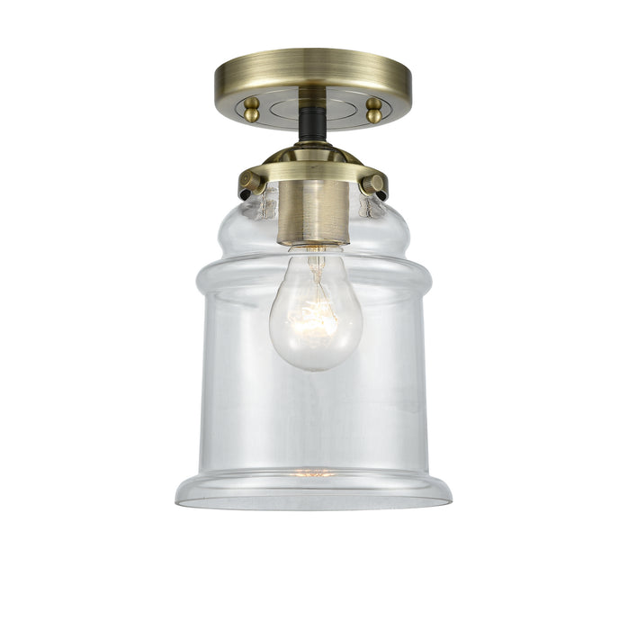 Innovations 284-1C-BAB-G182 One Light Semi-Flush Mount, Black Antique Brass