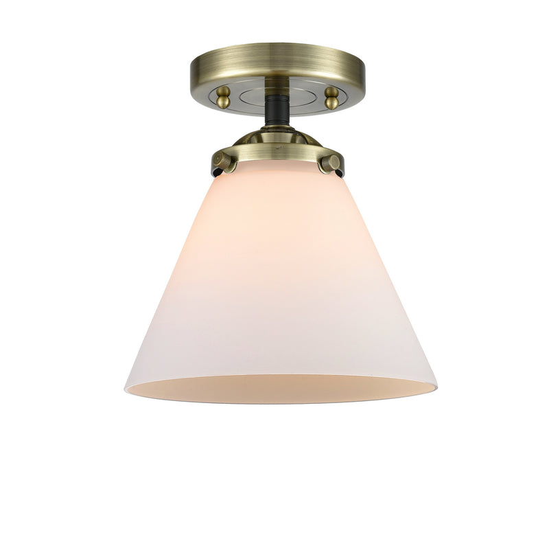 Innovations 284-1C-BAB-G41 One Light Semi-Flush Mount, Black Antique Brass