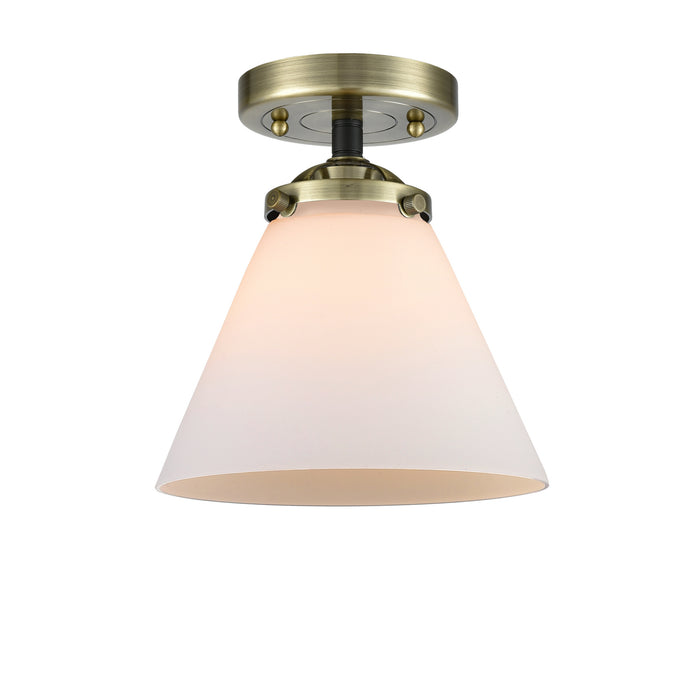 Innovations 284-1C-BAB-G41 One Light Semi-Flush Mount, Black Antique Brass